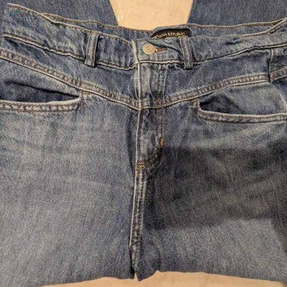 #326 Banana Republic Blue Flare & Wide Leg Jeans - Picture 7 of 8